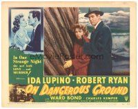 1s697 ON DANGEROUS GROUND LC #1 '51 Nicholas Ray, image of Robert Ryan with Ida Lupino!