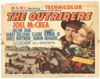 1s114 OUTRIDERS TC '50 romance of daring pioneers Joel McCrea & Arlene Dahl!