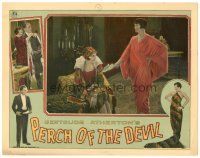 1s726 PERCH OF THE DEVIL LC '27 sexy Mae Busch hands paper to pretty woman sitting on chair!