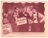 1s731 PICK A PECK OF PLUMBERS LC '44 Shemp Howard & El Brendel try to get man to hire them!