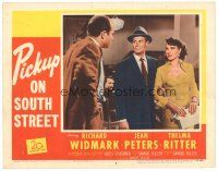 1s732 PICKUP ON SOUTH STREET LC #2 '53 Richard Widmark & Jean Peters in Fuller's noir classic!