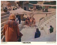 1s734 PLANET OF THE APES color 11x14 still '68 apes watching captive humans, classic sci-fi!