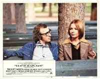 1s736 PLAY IT AGAIN, SAM LC #8 '72 Woody Allen & Diane Keaton on park bench!