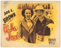 1s737 POLO JOE LC R44 close up of polo player Joe E. Brown laughing with pretty Carol Hughes!