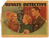 1s745 PRIVATE DETECTIVE LC '39 sexy young Jane Wyman, John Ridgely, Gloria Dickson!