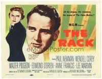 1s124 RACK TC '56 art of young Paul Newman & sexy Anne Francis, written by Rod Serling!