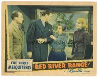 1s764 RED RIVER RANGE LC '38 3 Mesquiteers, image of women admiring John Wayne's muscles!