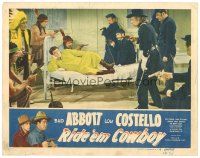 1s770 RIDE 'EM COWBOY LC #6 R49 Lou Costello on bed between soldiers & Native Americans!