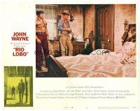 1s775 RIO LOBO LC #5 '71 Howard Hawks, John Wayne talking to Jennifer O'Neil in bed!