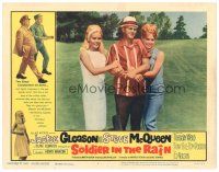 1s836 SOLDIER IN THE RAIN LC #4 '64 close up of Steve McQueen with Tuesday Weld & Chris Noel!