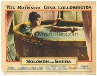 1s838 SOLOMON & SHEBA LC #4 '59 image of super sexy Gina Lollobrigida in bath!