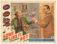 1s839 SOME LIKE IT HOT LC '39 Bob Hope gives flowers to pretty Shirley Ross holding phone!