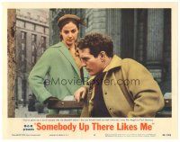 1s840 SOMEBODY UP THERE LIKES ME LC #4 '56 Paul Newman as Rocky Graziano w/pretty Pier Angeli!