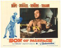 1s842 SON OF PALEFACE LC #7 '52 close up wacky Bob Hope naked in tub cleaning his feet!