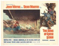 1s845 SONS OF KATIE ELDER LC #6 '65 John Wayne & Dean Martin under bridge during gunfight!