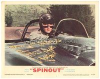 1s850 SPINOUT LC #6 '66 great images of Elvis Presley in helmet in hay-covered racing car!