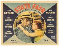 1s852 STATE FAIR LC '33 close up of pretty Janet Gaynor hugging sad Will Rogers!