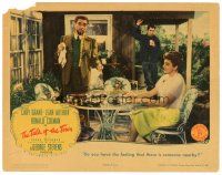 1s871 TALK OF THE TOWN LC '42 Cary Grant eavesdrops on Jean Parker & Ronald Colman!