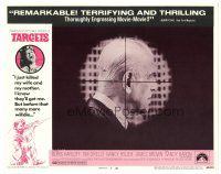 1s872 TARGETS LC #3 '68 Peter Bogdanovich, cool image of Boris Karloff in sniper's sights!