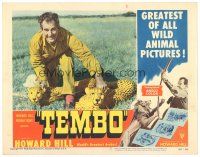 1s877 TEMBO LC #4 '52 World's Greatest Archer Howard Hill with two leopards he shot!