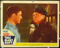 1s895 THIS MAN'S NAVY LC #2 '45 close up of Wallace Beery & Tom Drake, directed by William Wellman
