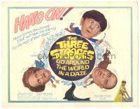 1s169 THREE STOOGES GO AROUND THE WORLD IN A DAZE TC '63 wacky art of Moe, Larry & Curly-Joe!
