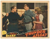 1s899 THUNDER AFLOAT LC '39 Virginia Grey watches Chester Morris about to punch Wallace Beery!