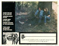 1s922 TWO-LANE BLACKTOP LC #7 '71 hitchhiker Laurie Bird & James Taylor sitting under tree!