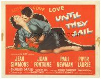 1s177 UNTIL THEY SAIL TC '57 U.S. Marine Paul Newman in love with New Zealander Jean Simmons!