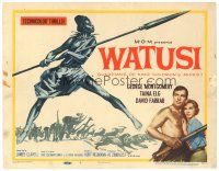 1s182 WATUSI TC '59 Guardians of King Solomon's Mines, cool African native tribe art!