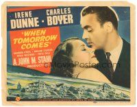 1s183 WHEN TOMORROW COMES TC '39 great romantic close up of Irene Dunne & Charles Boyer!