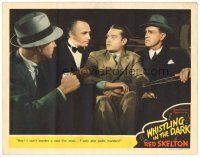 1s961 WHISTLING IN THE DARK LC #1 '41 Red Skelton surrounded by tough guys in back of car!