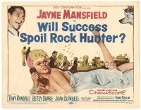 1s186 WILL SUCCESS SPOIL ROCK HUNTER TC '57 super sexy Jayne Mansfield wearing only a sheet!