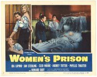 1s977 WOMEN'S PRISON LC '54 border art of sexy convict Cleo Moore, doctors w/patient!