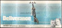 1t016 DELIVERANCE int'l 24sh '72 art of hands holding shotgun & canoe not on other U.S. posters!