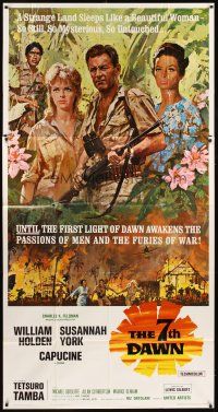 1t513 7th DAWN 3sh '64 Howard Terpning art of William Holden, sexy Susannah York & Capucine!