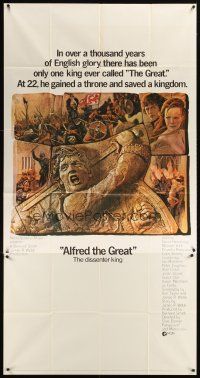 1t519 ALFRED THE GREAT 3sh '69 David Hemmings, Michael York, cool battle artwork!