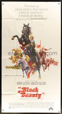 1t549 BLACK BEAUTY 3sh '71 artwork of Mark Lester riding most classic horse!