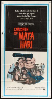 1t571 CHILDREN OF MATA HARI int'l 3sh '70 ruthless killer spies who live by the code succeed or die