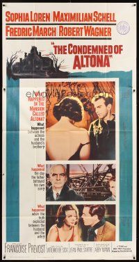 1t581 CONDEMNED OF ALTONA 3sh '63 Sophia Loren, Maximilian Schell, Fredric March, Robert Wagner