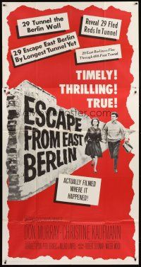 1t604 ESCAPE FROM EAST BERLIN 3sh '62 Robert Siodmak, escape from communist East Germany!