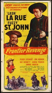 1t626 FRONTIER REVENGE 3sh '48 cowboy Lash LaRue, Al Fuzzy St. John, Peggy Stewart