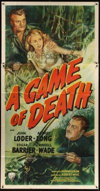 1t628 GAME OF DEATH 3sh '45 Robert Wise's version of The Most Dangerous Game, cool art!