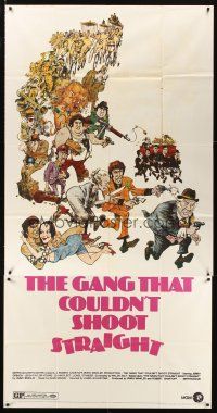 1t629 GANG THAT COULDN'T SHOOT STRAIGHT 3sh '71 Jerry Orbach, wacky gangster art by Mort Drucker!