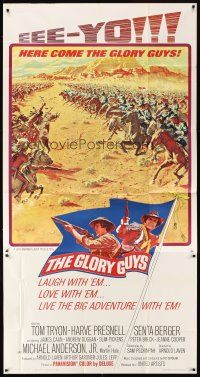 1t635 GLORY GUYS 3sh '65 Sam Peckinpah, riding hell-bent for the big brawl, epic battle art!