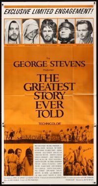 1t640 GREATEST STORY EVER TOLD 3sh '65 George Stevens, Max von Sydow as Jesus!