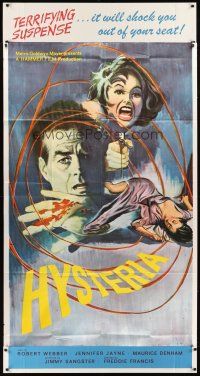 1t657 HYSTERIA  3sh '65 Robert Webber, Hammer horror, it will shock you out of your seat!