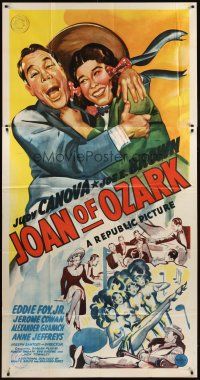 1t668 JOAN OF OZARK 3sh '42 wacky art of Judy Canova & Joe E. Brown!