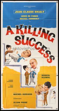 1t675 KILLING SUCCESS 3sh '63 Jean-Claude Brialy, Louis De Funes, Carambolages, wacky art!