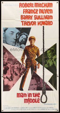 1t703 MAN IN THE MIDDLE 3sh '64 Robert Mitchum, France Nuyen, directed by Guy Hamilton!